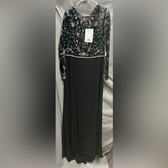 Mac Duggal 67870 NWT BEADED ILLUSION HIGH NECK TRUMPET GOWN - Picture 5 of 11